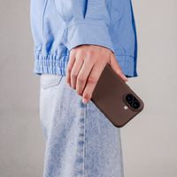 imoshion Texture Backcover Apple iPhone 18 Pro / 17 Pro - Donkerbruin