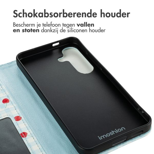 imoshion Design Bookcase Samsung Galaxy S25 - Cherry Check
