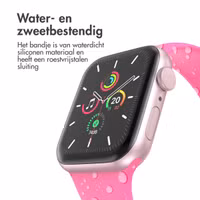 imoshion Siliconen⁺ bandje Apple Watch Series 1 t/m 11 / SE / Ultra (44/45/46/49 mm) - Maat M/L - Barbie Pink