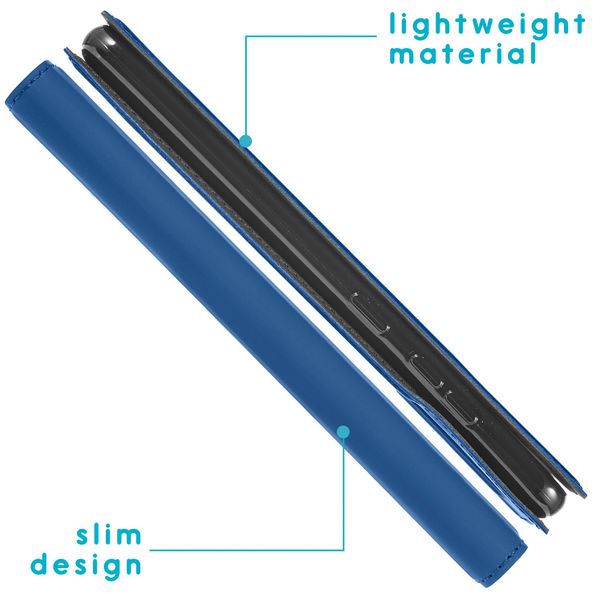imoshion Slim Folio Bookcase iPhone 12 (Pro) - Donkerblauw