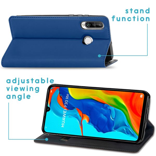 imoshion Slim Folio Bookcase Huawei P30 Lite - Donkerblauw