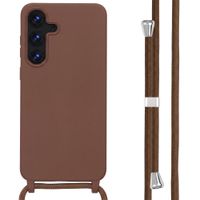 imoshion Siliconen hoesje met koord Samsung Galaxy S25 FE - Bruin