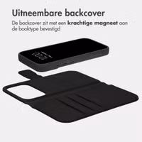 imoshion Uitneembare 2-in-1 Luxe Bookcase Apple iPhone 18 Pro / 17 Pro - Zwart
