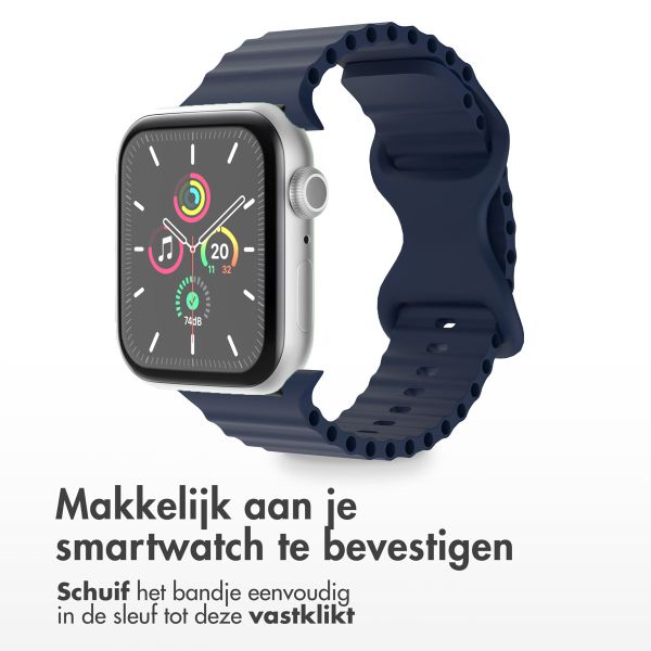 imoshion Athletic siliconenbandje Apple Watch Series 1 t/m 10 / SE / Ultra (2) (44/45/46/49 mm) - Donkerblauw