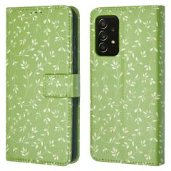 imoshion Design Bookcase Samsung Galaxy A52(s) (5G/4G) - Green Flowers