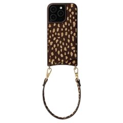 Selencia Nova Real Leather Back Cover with Card Holder Apple iPhone 15 Pro - Fawn Chic