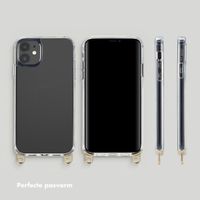 Selencia Transparent Case with Hooks + Lova Wrist Strap Apple iPhone 11 - Leopard