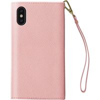 iDeal of Sweden Mayfair Clutch Velvet iPhone Xs / X - Roze