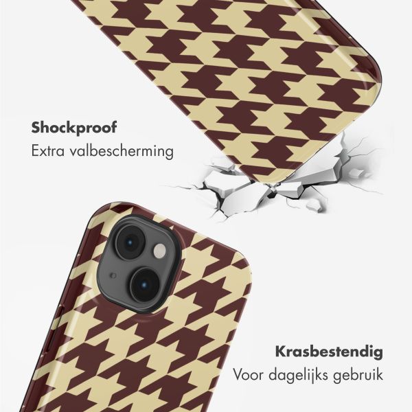 Selencia Vivid Backcover met MagSafe Apple iPhone 14 - Pied-de-Poule