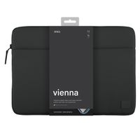 Uniq Vienna Laptop hoes 16 inch - Gerecyclede laptopsleeve - Midnight Black