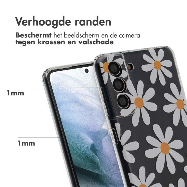 imoshion Design hoesje Samsung Galaxy S21 Plus - Daisy Flower