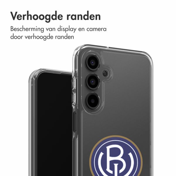 Clear Backcover Samsung Galaxy A55 - ASV Blauw-Wit