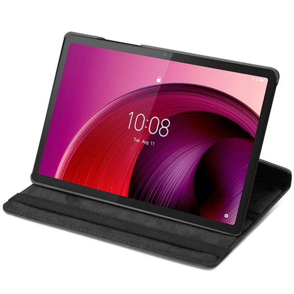 Ontwerp je eigen 360° draaibare tablethoes Lenovo Tab M10 5G - Zwart