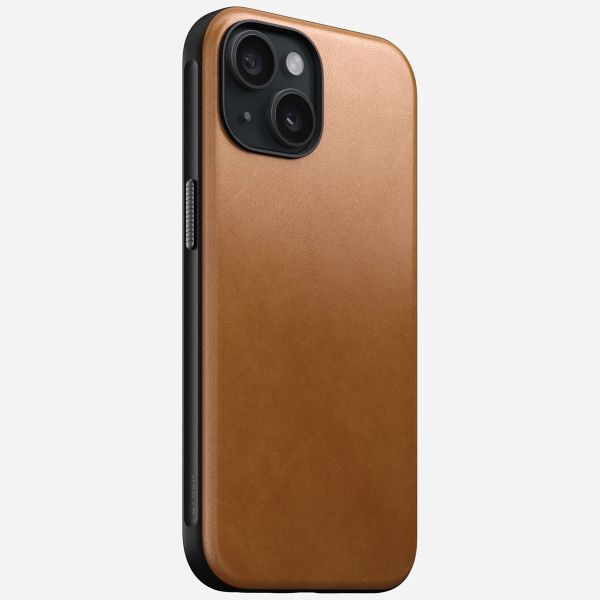 Nomad Modern Leather Case iPhone 15 - English Tan