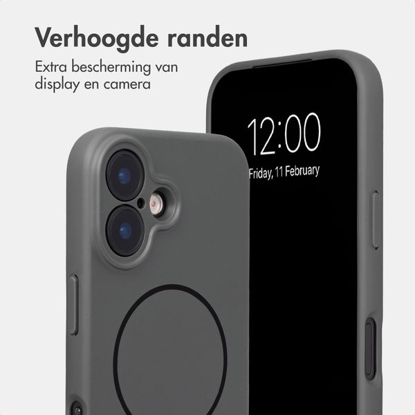 Accezz Grip Backcover met MagSafe Apple iPhone 16 - Grijs