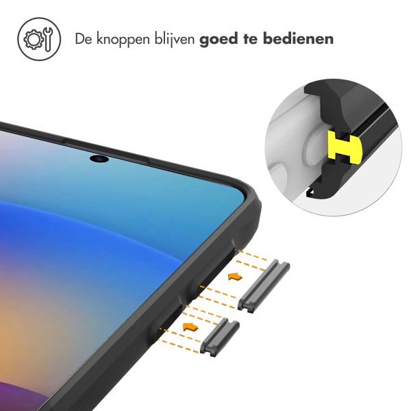 imoshion Rugged Hybrid Case Samsung Galaxy S25 Plus - Zwart