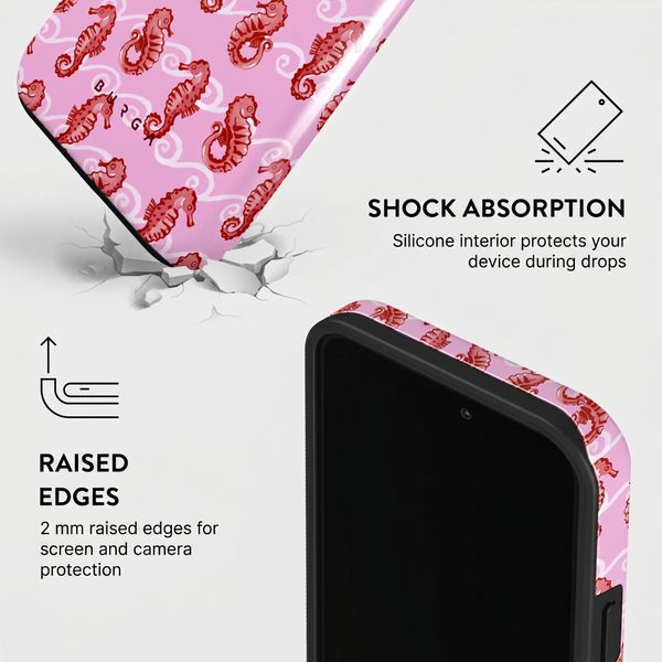 Burga Tough Back Cover with MagSafe Apple iPhone 15 Pro - Coral Reef