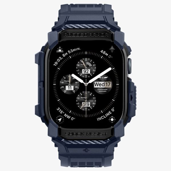 Spigen Rugged Armor™ Pro Case Apple Watch 10 - 46 mm - Navy Blue