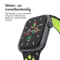 imoshion Sport⁺ bandje Apple Watch Series 1 t/m 9 / SE (38/40/41 mm) | Series 10 / 11 (42 mm) - Maat M/L - Black Volt
