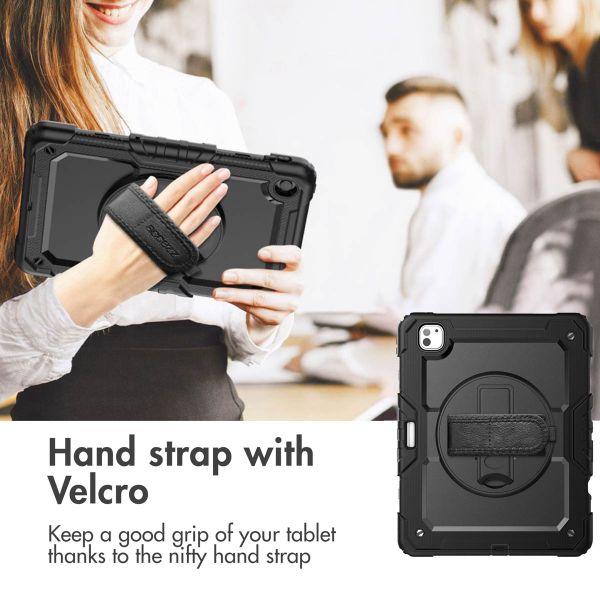 Accezz Rugged Back Cover with shoulder strap Apple iPad Pro 13 (2025) M5 / (2024) M4 - Black