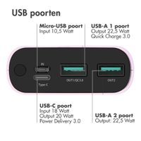 imoshion Powerbank - 20.000 mAh - Quick Charge en Power Delivery - Roze