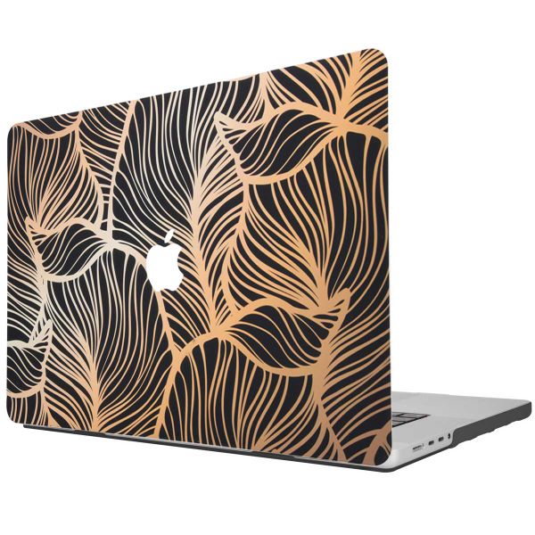 imoshion Design Laptop Cover voor de MacBook Pro 16 inch (2021 / 2023 M3 chip / 2024 M4 chip) - A2485 / A2780 / A2991 / A3186 / A3403 - Golden Leaves