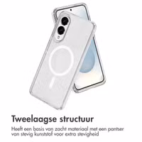 imoshion Sparkle Backcover met MagSafe Samsung Galaxy S25 Edge - Transparant