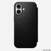 Nomad Modern Leather Folio Bookcase iPhone 16 - Black