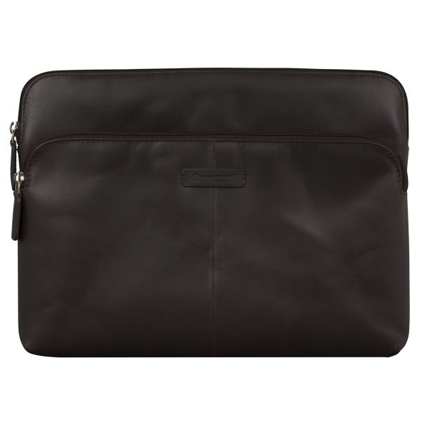dbramante1928 Skagen Pro+ Sleeve - Laptop hoes 13 inch - Echt leer - Apple MacBook Pro 13 inch / Air 13 inch - Hunter Dark