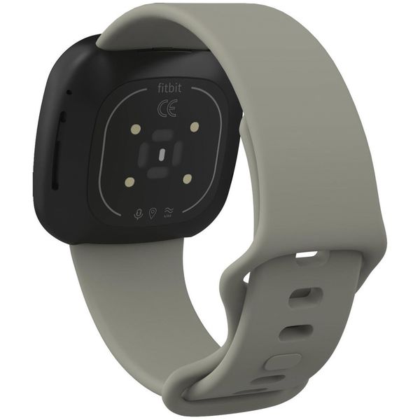 imoshion Siliconen bandje Fitbit Versa 4/ 3 / Sense (2) - Donkergrijs