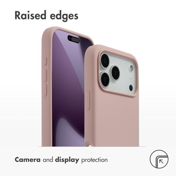 Accezz Liquid Silicone Back Cover with MagSafe Apple iPhone 17 Pro Max - Pink