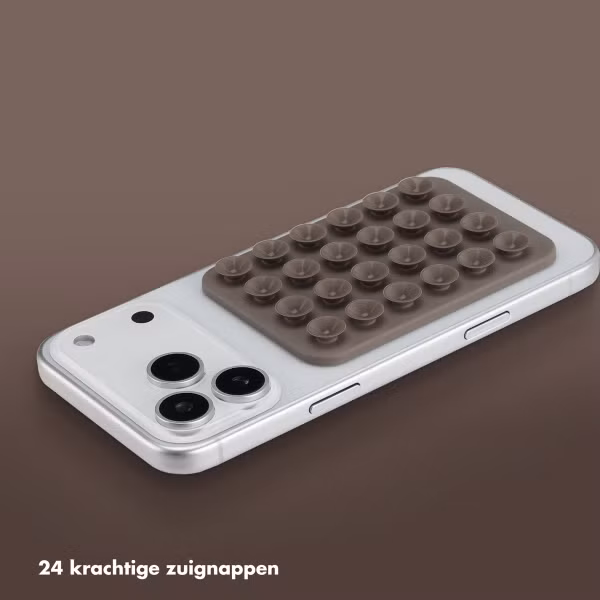 Selencia MagSafe zuignap telefoonhouder - Taupe