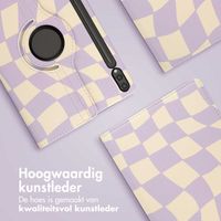 imoshion 360° Draaibare Design Bookcase Samsung Galaxy Tab S10 Plus / Tab S9 FE Plus / Tab S9 Plus - Dancing Cubes