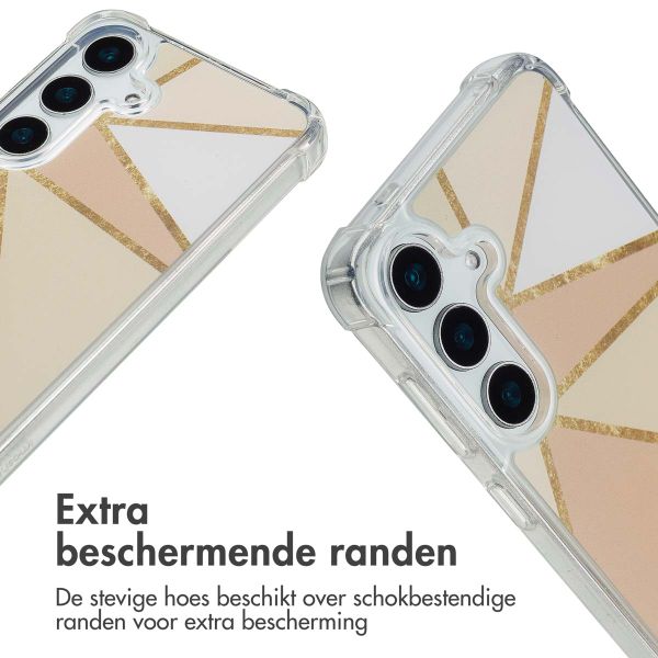 imoshion Design hoesje met koord Samsung Galaxy S25 - Beige Graphic