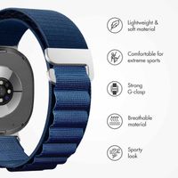 imoshion Nylon Alpine Band Samsung Galaxy Watch 9 (40/44mm) / Watch 8 (40/44mm) / Classic (46mm) - Dark Blue