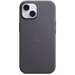 Apple FineWoven Backcover MagSafe Apple iPhone 15 - Zwart