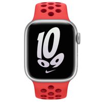 Apple Nike Sport Band Apple Watch Series 1 t/m 9 / SE (38/40/41 mm) | Series 10 / 11 (42 mm) - Bright Crimson / Gym Red
