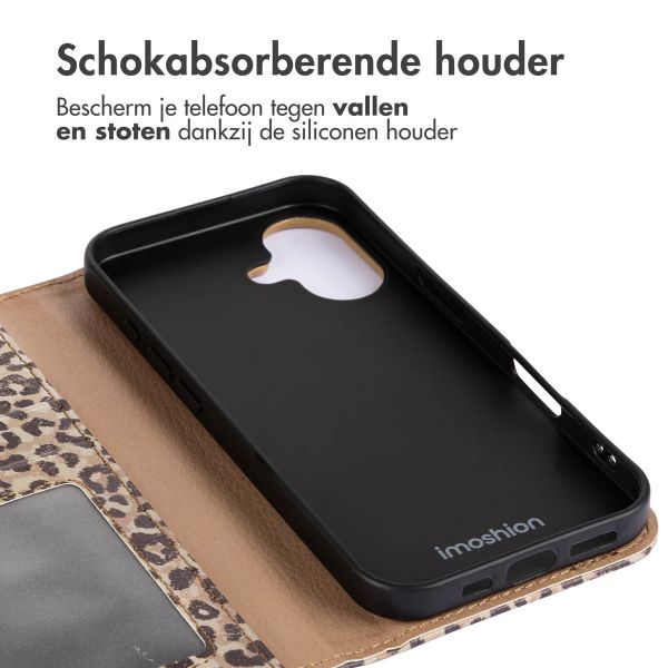 imoshion Design Bookcase iPhone 16 - Leopard Mood