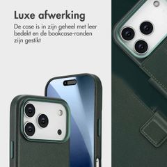 Accezz Leather Bookcase 2-in-1 met MagSafe Apple iPhone 17 Pro - Cedar Green