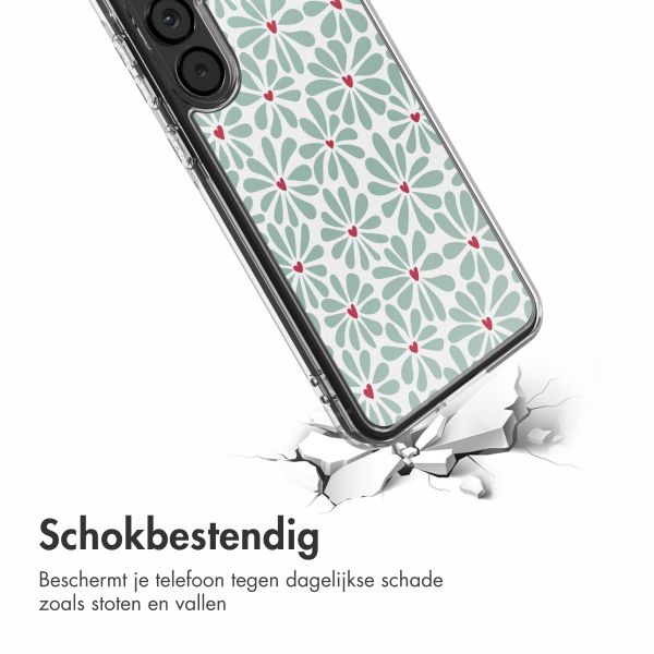 imoshion Design hoesje Samsung Galaxy A55 - Bloom Love Sage Green