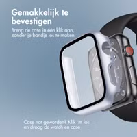 imoshion Full Cover Hardcase Apple Watch 7 / 8 / 9 - 41 mm - Zilver