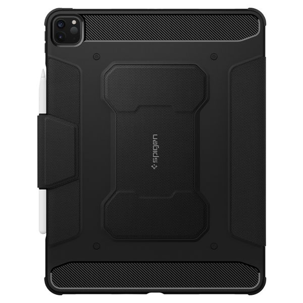 Spigen Rugged Armor Pro Bookcase iPad Pro 12.9 (2022) / Pro 12.9 (2021) - Zwart