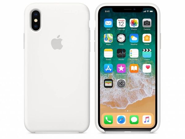 Apple Silicone Backcover iPhone X - White