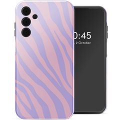 Selencia Vivid Tough Backcover Samsung Galaxy A15 (5G/4G) - Zebra Light Pink Lilac