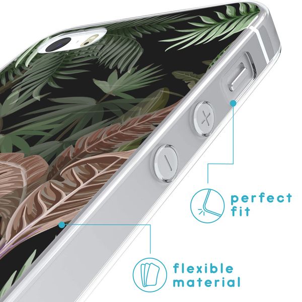 imoshion Design hoesje iPhone 5 / 5s / SE - Jungle - Groen / Roze