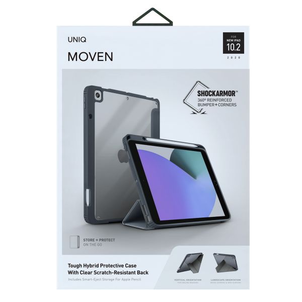 Uniq Moven Case Apple iPad 9 (2021) 10.2 inch / iPad 8 (2020) 10.2 inch / iPad 7 (2019) 10.2 inch - Grey