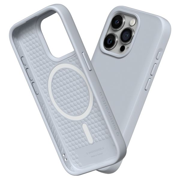 RhinoShield SolidSuit Backcover MagSafe iPhone 15 Pro - Classic Ash Grey