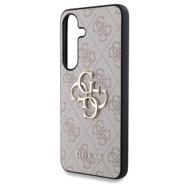 Guess 4G Metal Logo Backcover Samsung Galaxy S25 - Roze