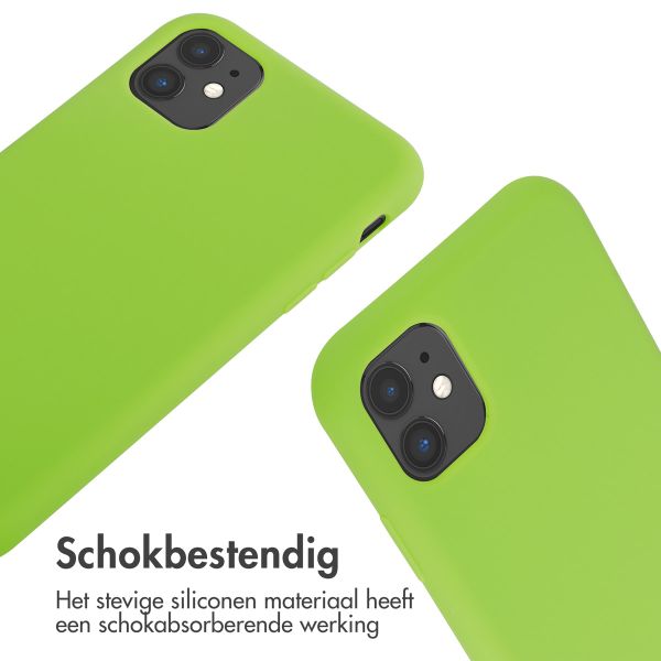 imoshion Siliconen hoesje met koord Apple iPhone 11 - Fluor Groen