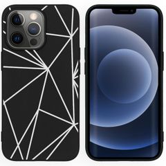 imoshion Design hoesje iPhone 13 Pro - Grafisch - Lijn Zwart